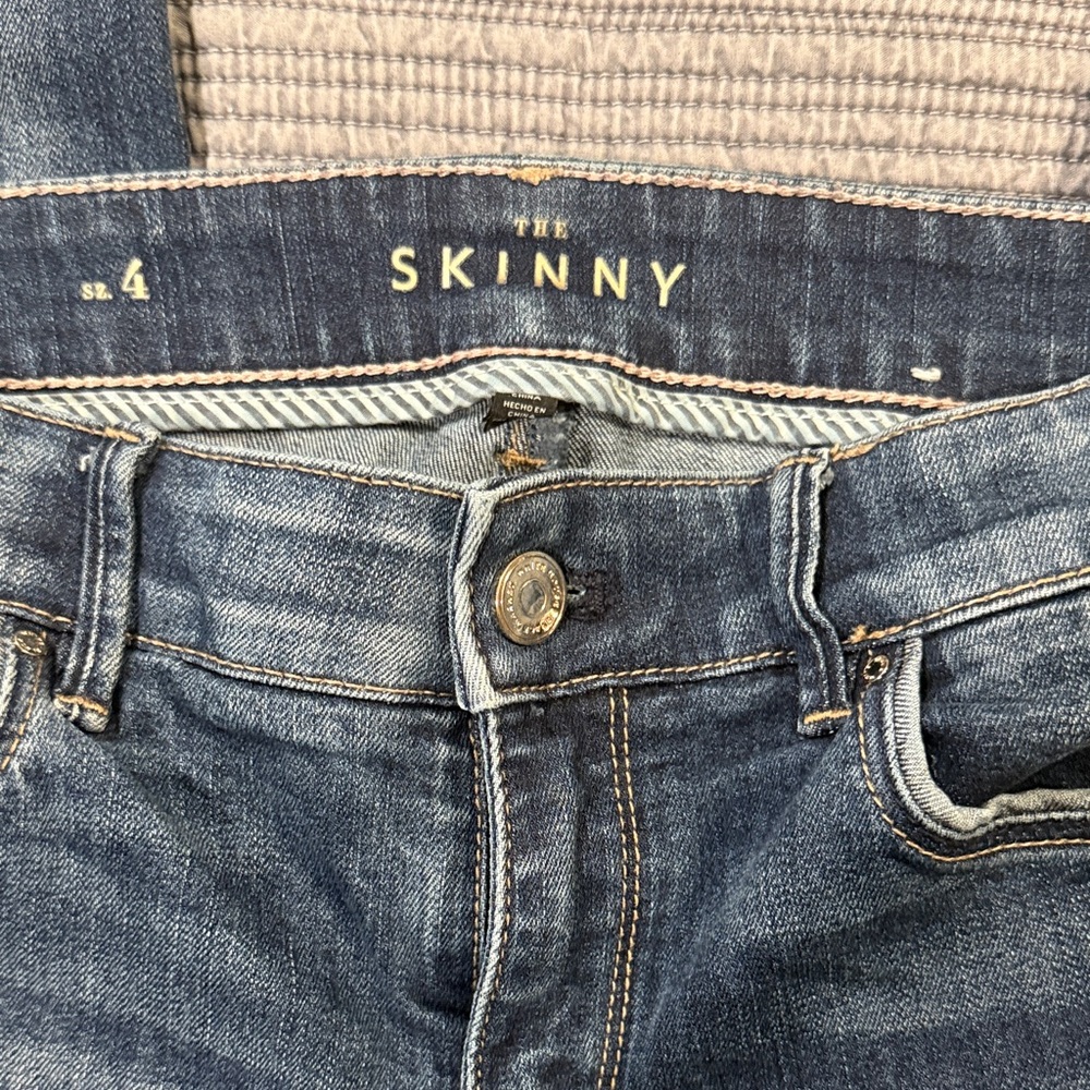 White House Black Market The Skinny Blue Jeans
